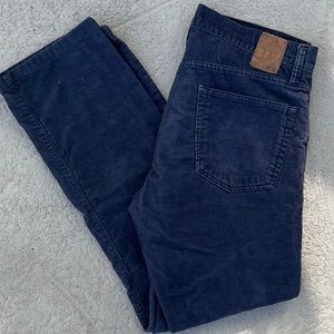 Gap 1996 Corduroy Dark Blue Straight Pants 32x32